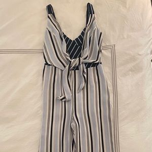 Adelyn Rae Striped Jumpsuit